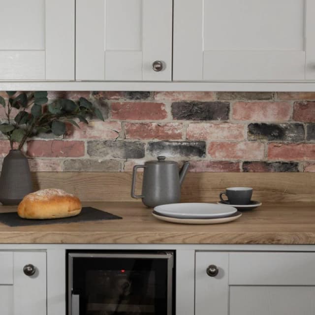 Wall Pops Self Adhesive Wallpaper Newport Brick Brown unisex 52CMX5.49M