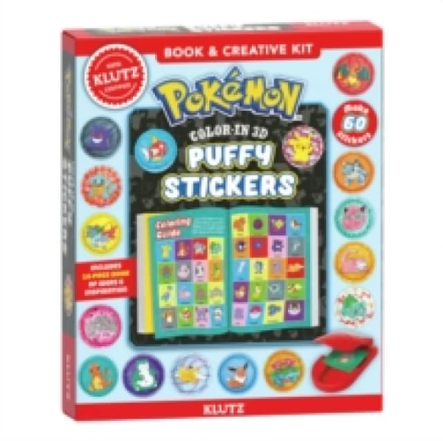Pokemon Color-In 3D Puffy Stickers Book