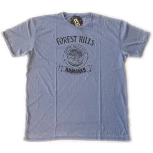 Ramones - Forest Hills Vintage Unisex Large T-Shirt - Blue