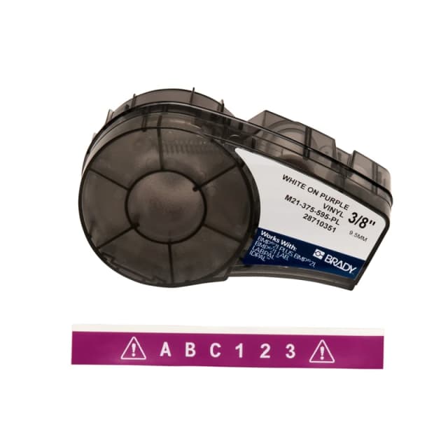 Brady M21-375-595-PL printer label Purple. White Self-adhesive printer