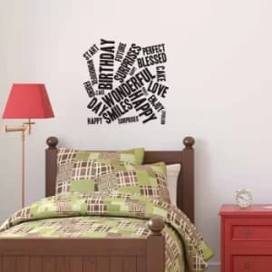YS-44 Black Decorative Wall Sticker