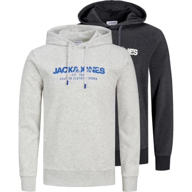 Jack and Jones Alvis 2-Pack Hoodie - Multi Multi S