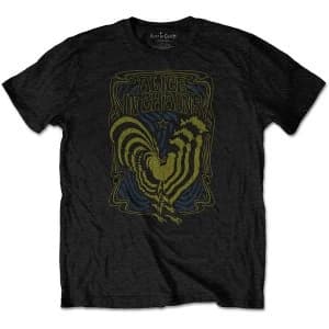 Alice in Chains - Psychedelic Rooster Unisex Small T-Shirt - Black