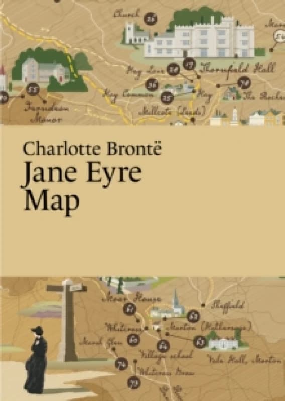 Charlotte Bronte, Jane Eyre Map Fold-out book or chart