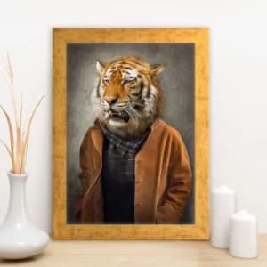 AC12812897415 Multicolor Decorative Framed MDF Painting