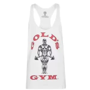 Golds Gym Gym Muscle Vest - White