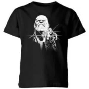 Marvel Avengers Infinity War Fierce Thanos Kids T-Shirt - Black - 11-12 Years