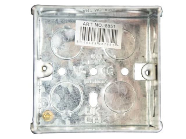 Dencon 8851Nb Metal Back Box 1-Gang 47mm Dcn8851Nb