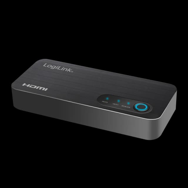 LogiLink HDMI splitter. 1x2-Port. 4K/60 Hz. HDCP. HDR. CEC. downscaler