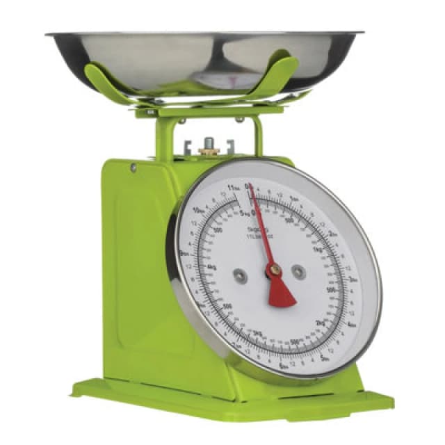Premier Housewares 5kg Retro Standing Kitchen Scale Green