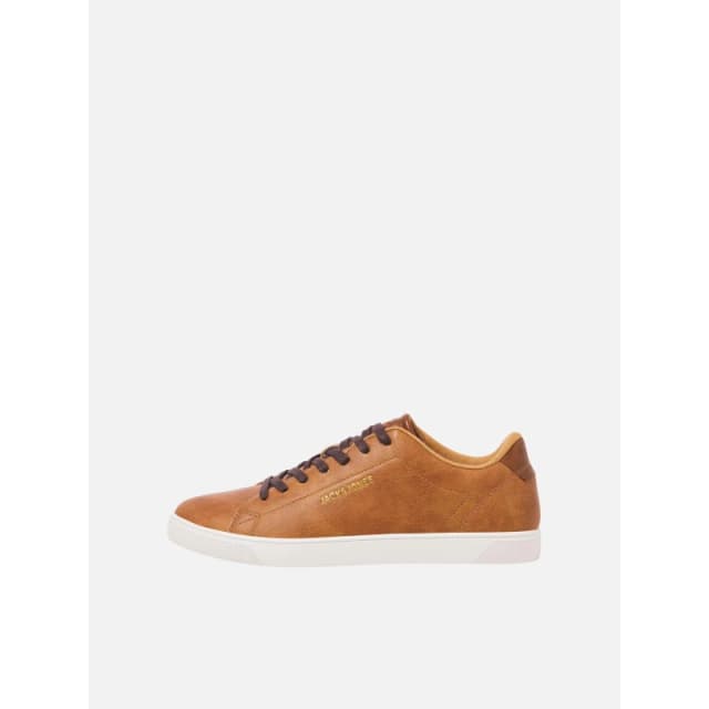 Jack and Jones Mens Bosley PU Casual Low-Top Trainers Cognac male 8 (42)