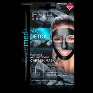 Eveline Facemed+ Matt Carbon Mask Oily & Combination Skin 2 x 5 ml