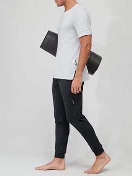 Nike Train Dry Fit Yoga T-Shirt - Grey/White/Black Size M Men