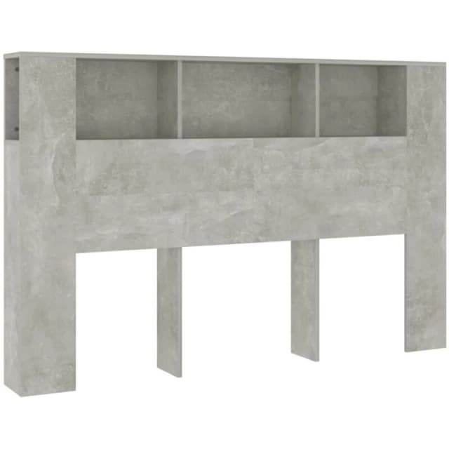 VIDAXL Headboard Cabinet Concrete Grey 160x18.5x104.5cm Vidaxl 8720286967058