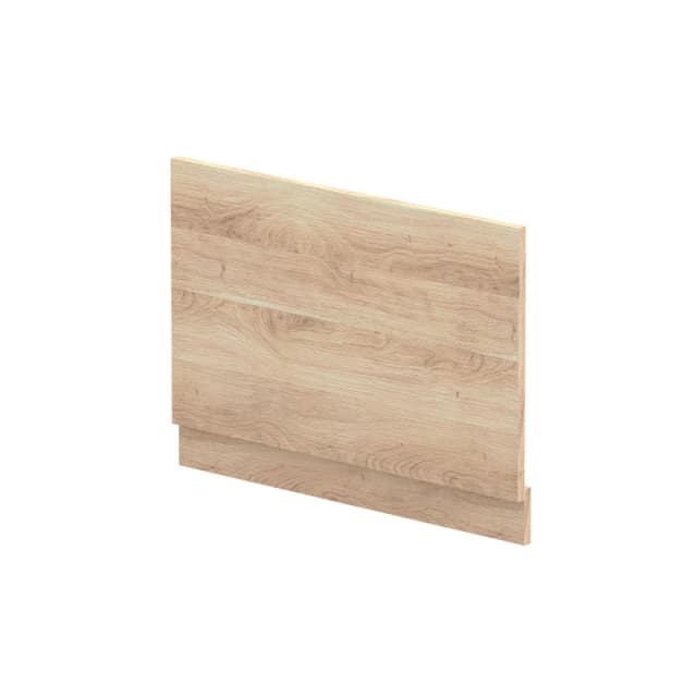 Balterley 800mm Straight Bath End Panel & Plinth - Bleached Oak in Brown Brown Unisex