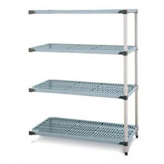 ESE Direct Metromax Q Polymer Shelving, Static, 4 Shelves, Extension, 1590 H x 914 W x 610 D (mm) 373037 Coldroom Shelving