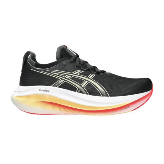 Asics Gel-Nimbus 27 Shoes Black Orange AW25, Size 43,5 - EUR
