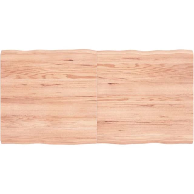 VIDAXL Vidaxl - Table Top Light Brown 120x60x(2-4)cm Treated Solid Wood Live Edge 363960