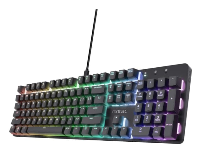 Trust Trust GXT 871 Zora keyboard Gaming USB QWERTY UK English Black 25680