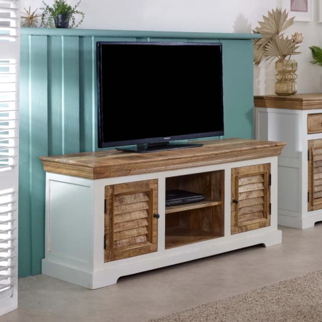 Indian Hub Alfie TV Cabinet Upto 57" Solid Mango Wood