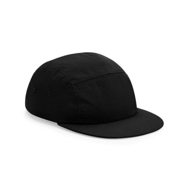 Beechfield Beechfield Men 5 Panel Camper Cap in Black One Size Male 5063300787960