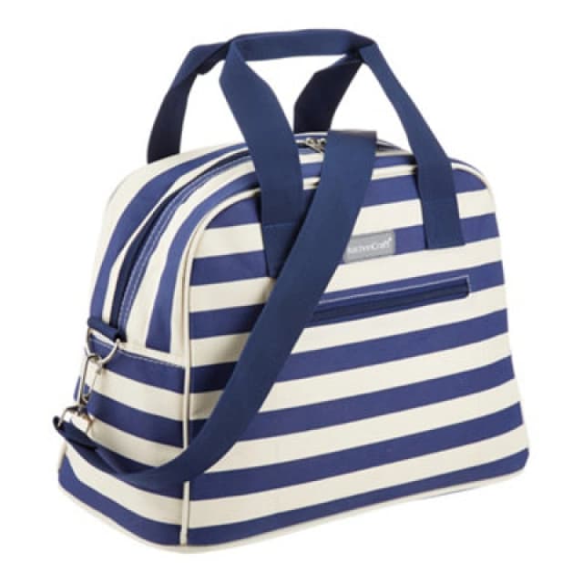 Kitchencraft Lulworth 11.5 Litre Blue Stripe Holdall Style Cool Bag Blue unisex