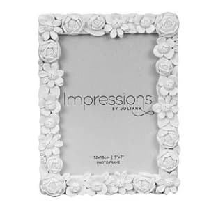 5" x 7" - Impressions Little White Flower Resin Photo Frame