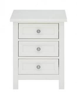 Julian Bowen Maine 3 Drawer Bedside Chest