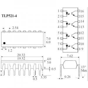 Isocom Components TLP521 4GB Optoisolator