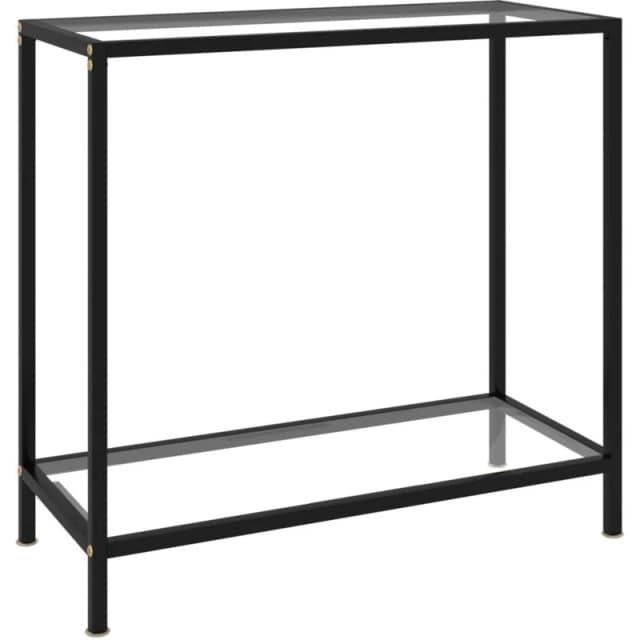 VIDAXL Console Table Transparent 80x35x75cm Tempered Glass Vidaxl 8720286057599