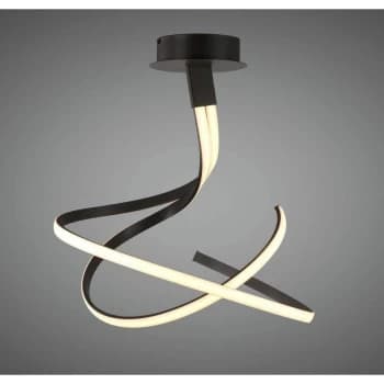 Semi ceiling light Nur oxidized brown 50W LED 2800K, 4000lm, frosted acrylic / oxidized brown