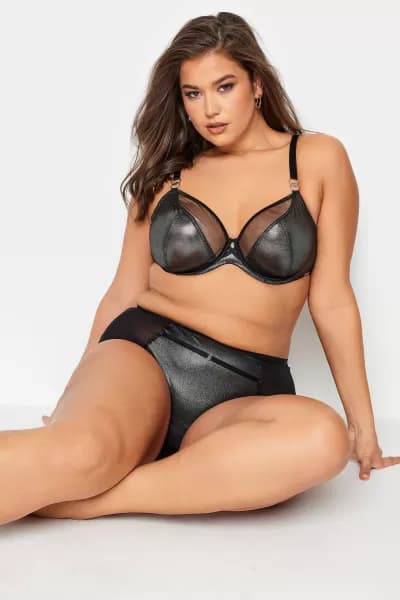 Shimmer Mesh Non-Padded Bra