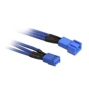 BitFenix Alchemy 3-Pin Extension 60cm - sleeved blue/blue