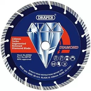 Draper 230 x 22.2mm Segmented Diamond Blade