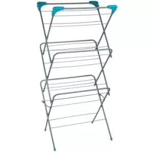 Beldray Three Tier Elegant Clothes Airer, 15 Metre Drying Space, Holds up 15 KG - Grey