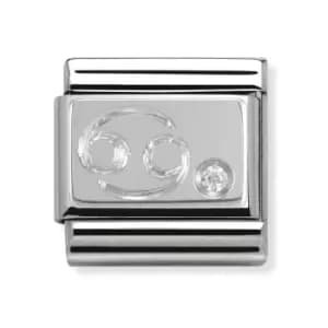 Nomination Classic Silver & CZ Cancer Charm
