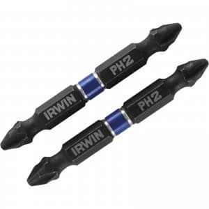 Irwin Double Ended Impact Phillips Screwdriver Bit PH2 60mm Pack of 2