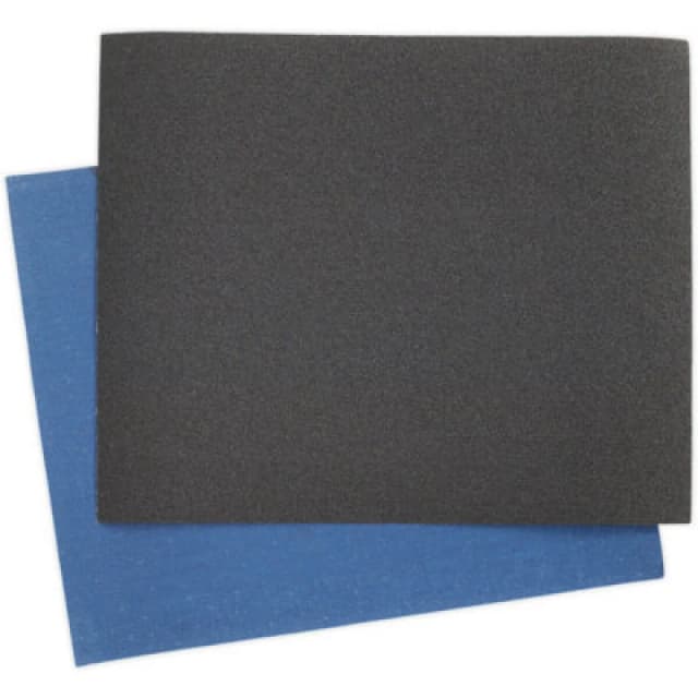 Loops 25 PK Blue Twill Emery Sheet 230 x 280mm - Flexible & Tear Resistant - 60 Grit Multi