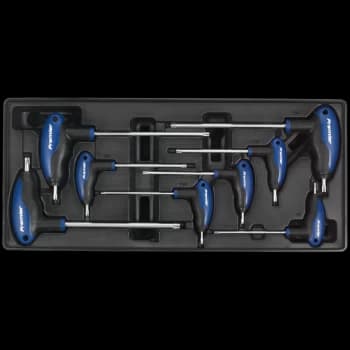 Sealey TBT05 8 Piece T Handle Torx Key Set in Module Tray