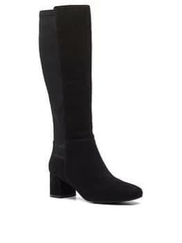 Clarks Sheer55 Hi Knee Boot - Black, Size 5, Women