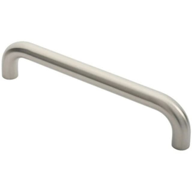 Loops Round D Bar Pull Handle 325 x 25mm 300mm Fixing Centres Satin Steel Metallics unisex