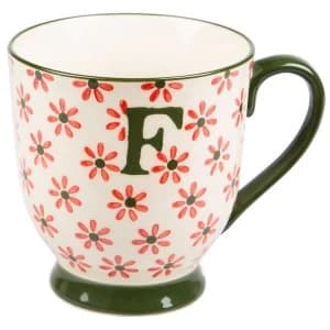 Sass & Belle Bohemian Mug Letter F