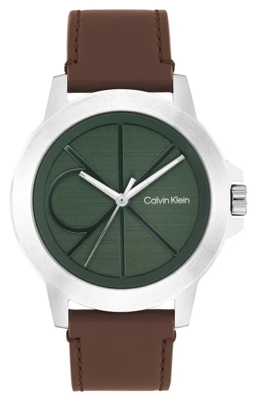 Calvin Klein 25200527 CK Reset (42mm) Green Dial / Brown Watch