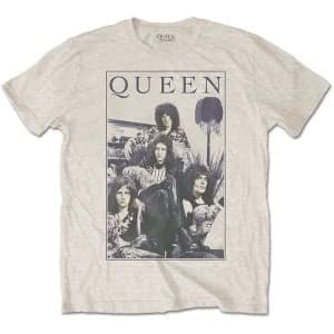 Queen - Vintage Frame Mens XX-Large T-Shirt - Sand