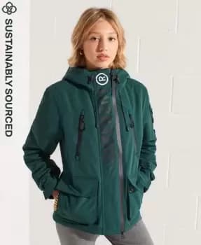Superdry Womens Hooded Ultimate SD-Windbreaker Navy / Bottle Green/black - Size: 10