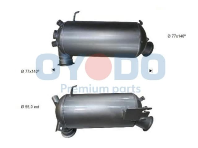 Oyodo 20N0047-OYO Particulate Filter with mounting parts Soot-/ Particle Filter,exhaust system (1256)