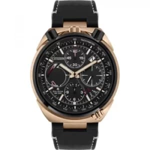 Mens Citizen Eco-drive Bullhead Ltd Ed Alarm Chronograph Stainless Steel Watch