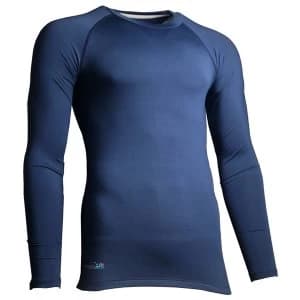 Precision Essential Base-Layer Long Sleeve Shirt Adult Navy - Large 42-44"