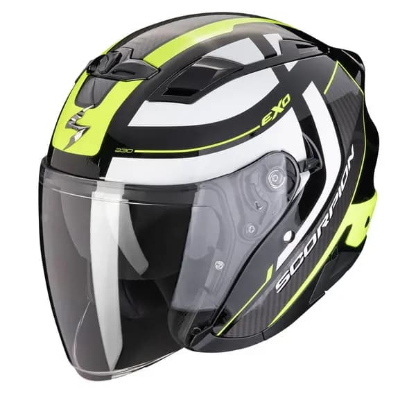 Scorpion EXO-230 Pul Black Neon Yellow Jet Helmet L
