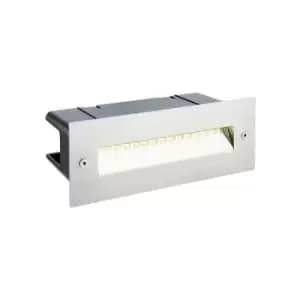 Saxby Seina - Integrated LED Outdoor Recessed Light Marine Grade Brushed Stainless Steel, Frosted IP44